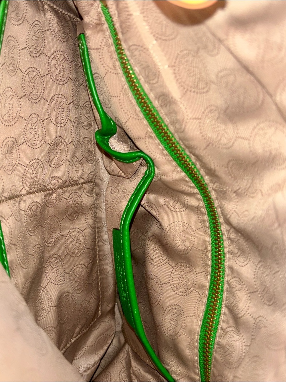 Limited edition Michael Kors Kelly Green leather selma handbag with tassel zip! - Picture 11 of 12